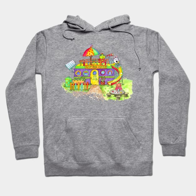 Lily Pad Diner Hoodie by tolonbrown